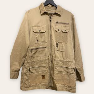 Vintage Men’s Polo Ralph Lauren Safari Collection outdoor jacket Size L In Tan